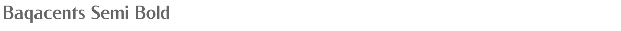 Sample characters Baqacents Font